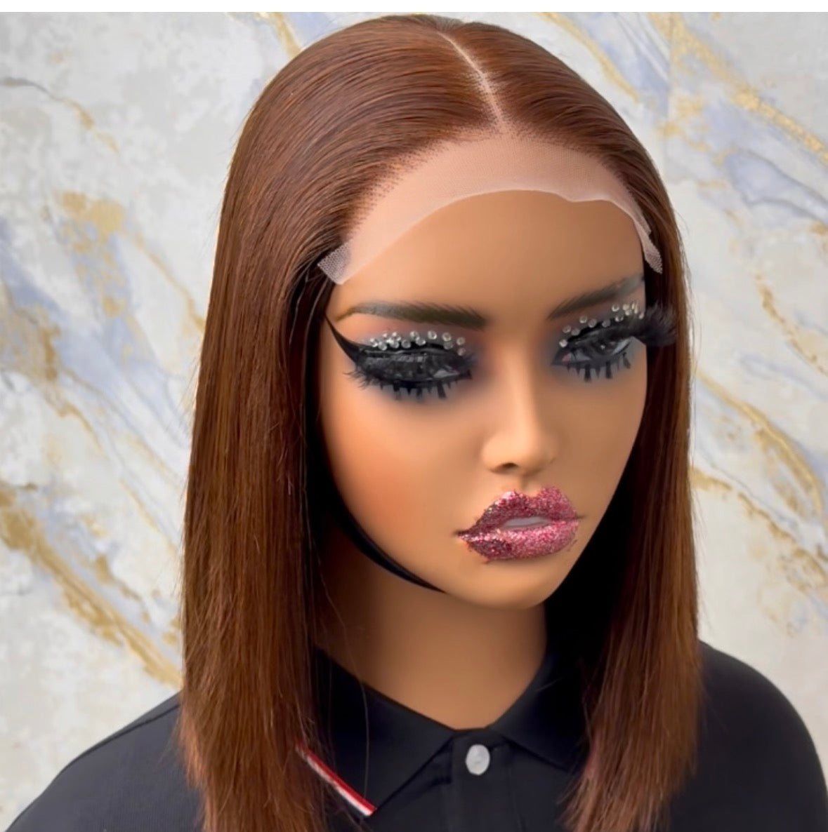 Vietnamese Color Bob Wig – 5x5 Glueless Bone Straight