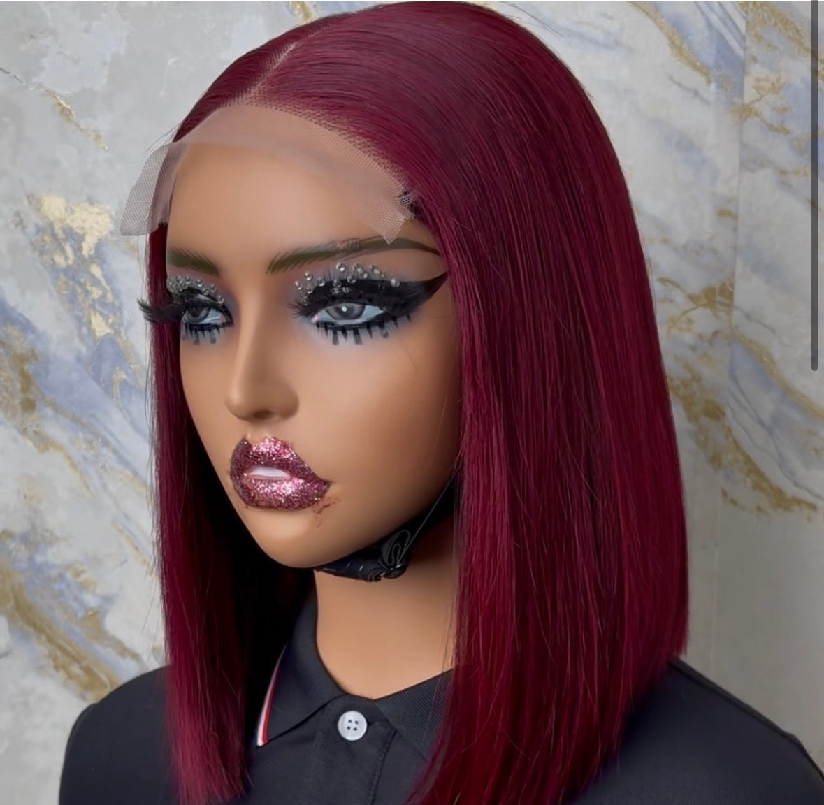 Vietnamese Color Bob Wig – 5x5 Glueless Bone Straight